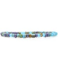 Shar Oke - Sky, Aqua & Czech Picasso Beaded Bracelet - Lyst