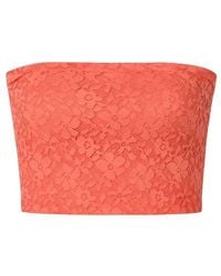Conquista - Lace Bandeau Apricot - Lyst