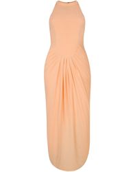 The Gt Atelier - Neutrals Peach Summer Maxi Dress - Lyst
