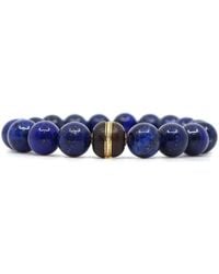 Shar Oke - Lapis Lazuli & Wood Bracelet - Lyst