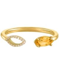 Augustine Jewels - Citrine & Diamond Ring - Lyst