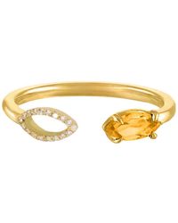 Augustine Jewels - Citrine & Diamond Ring - Lyst