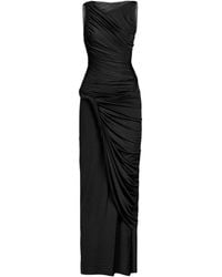 Nocturne - Draped Sleeveless Maxi Dress - Lyst