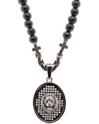Ebru Jewelry - Onyx Lion Beaded Long Necklace - Lyst