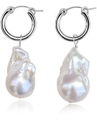 Kiri & Belle - Daphne Large Baroque Pearl Sterling Earrings - Lyst