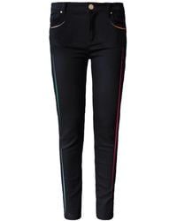 My Pair Of Jeans - Neon Embroidered Slim Jeans - Lyst