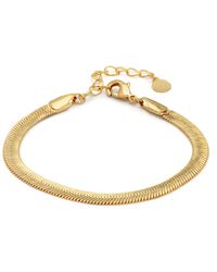 Crystals and Co - Thick Herringbone Bracelet - Lyst