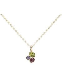 Vintouch Italy - Cosmo Gold-plated Multicolor Mini Necklace - Lyst