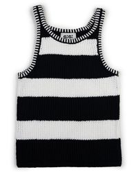 Gigi Knitwear - Mesh Cotton Tank Top - Lyst