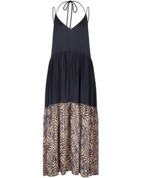 Traffic People - A Little Breeze Animal Print Tiered Ithaca Maxi Dress - Lyst