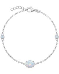 LÁTELITA London - Oval Opal Bracelet - Lyst