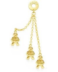 Unaloe - Plated Boy Charm Chain Earrings – Designer Statement Jewelry For - Lyst