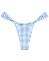 Montce - Peri Micro Gingham Sandra Bikini Bottom - Lyst