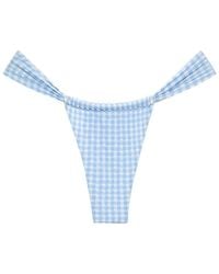Montce - Peri Micro Gingham Sandra Bikini Bottom - Lyst