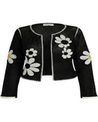 Saachi - Lightweight Floral Crochet Cardigan - Lyst