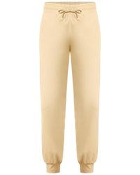 Known Supply - Neutrals Drawstring Cotton Joggers - Lyst