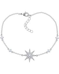 Diamonbliss - Marilyn Monroe Hollywood Star Station Bracelet, Platinum - Lyst