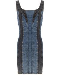 Pcfg - Free Heaven Two Color Denim Dress - Lyst