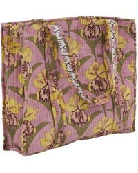 Manuela Cabrales - Trianae Block Print Tote Bag - Lyst