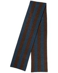 Kinalba - Slate College Stripe Cashmere Scarf - Lyst