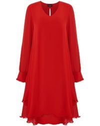 James Lakeland - Long Sleeve Wave Hem Dress - Lyst