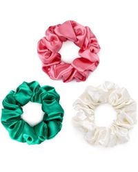 Silk Works - Watermelon Ivory Scrunchie Set - Lyst
