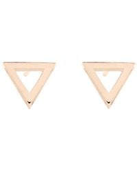 Sheida Farrokhi - Triangle Stud Earrings - Lyst