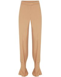 NAZLI CEREN - Raff Cotton Tailored Trousers - Lyst