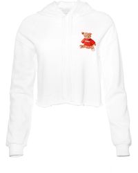 ADIBA - Embroidered Bear Hoodie Sweater - Lyst