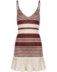 Paramidonna - Lea Dress Burgundy - Lyst