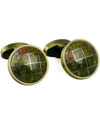 DAVID WEJ - Round Patterned Cufflinks – - Lyst