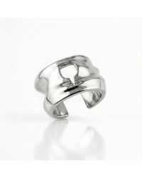 Mercela - Sculptural Wine Glass Statement Ring – Plated Cocktail Inspired Jewellery - Lyst