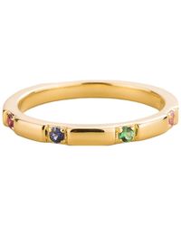 Juvetti - Balans Ring Ruby, Sapphire, Emerald, Sapphire - Lyst