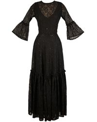 Jennafer Grace - Sequin Lace Ruffle Dress - Lyst