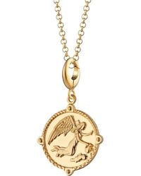 Lily Charmed - Plated Goddess Of Communication Iris Charm Necklace - Lyst