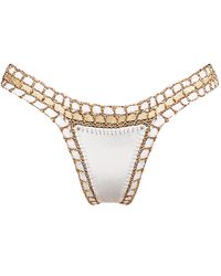 Luxsea Swimwear - Coco Shimmer Crochet Bikini Bottom - Lyst