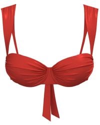 Blackbough Swim - Claire Ruched Underwire Top Hot Gloss - Lyst