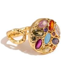 Ebru Jewelry - Cosmic Energy Multi Gemstone Adjustable Ring - Lyst