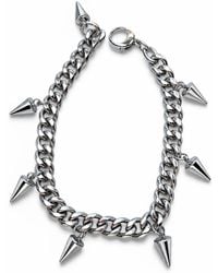 Jagged Halo Jewelry - Fallon Spike Stainless Steel Bracelet - Lyst