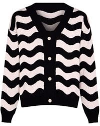 INGMARSON - Waves Cardigan Wool & Cashmere - Lyst