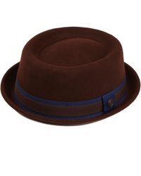 Dasmarca Hats - Leo Felt Skimpy Brim Short Brim Rude Boy Mod Style Porkpie Hat - Lyst