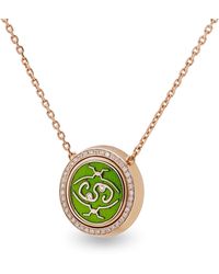 Intisars - Meohme Pavé Green Exquisite Necklace - Lyst
