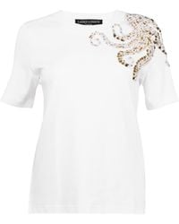 House of Laines London - Laines Couture Embellished Octopus T-Shirt - Lyst
