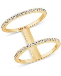 SALLY SKOUFIS - Layer Ring With Made Cz Diamond Stimulant - Lyst