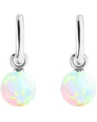 Ora Pearls - Aetia Sea Opal Hoop Earrings - Lyst