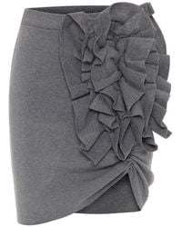 Theo the Label - Nomia Ruffle Knit Skirt - Lyst