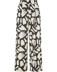 Yumi' - Cotton Splash Print Relaxed Fit Trousers - Lyst