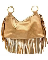 Lynn Tallerico - Neutrals Paula Fringe Bag - Lyst