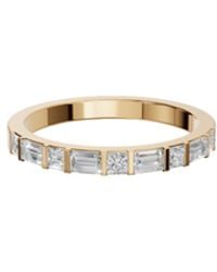 Aya Fine Jewelry - Princess & Baguette Lab Grown Diamond Geometric Band Ring - Lyst