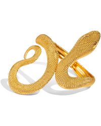 Ebru Jewelry - Mystic Snake Guardian Chunky Adjustable Cuff Bracelet - Lyst